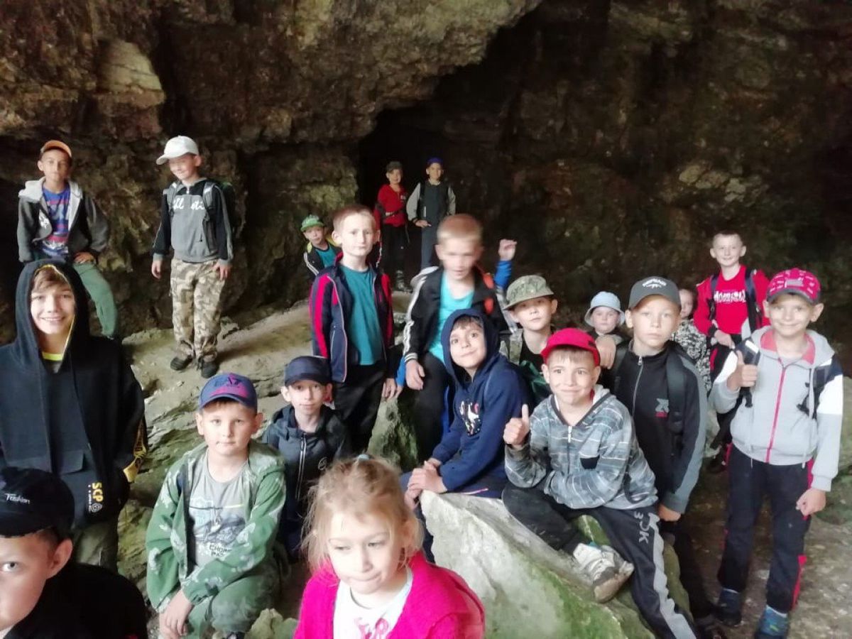 Экскурсия дзюдоистов в пещеру Зубащенко